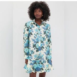 Tuckernuck Wild Zinnia Linen Callahan Shirt Dress